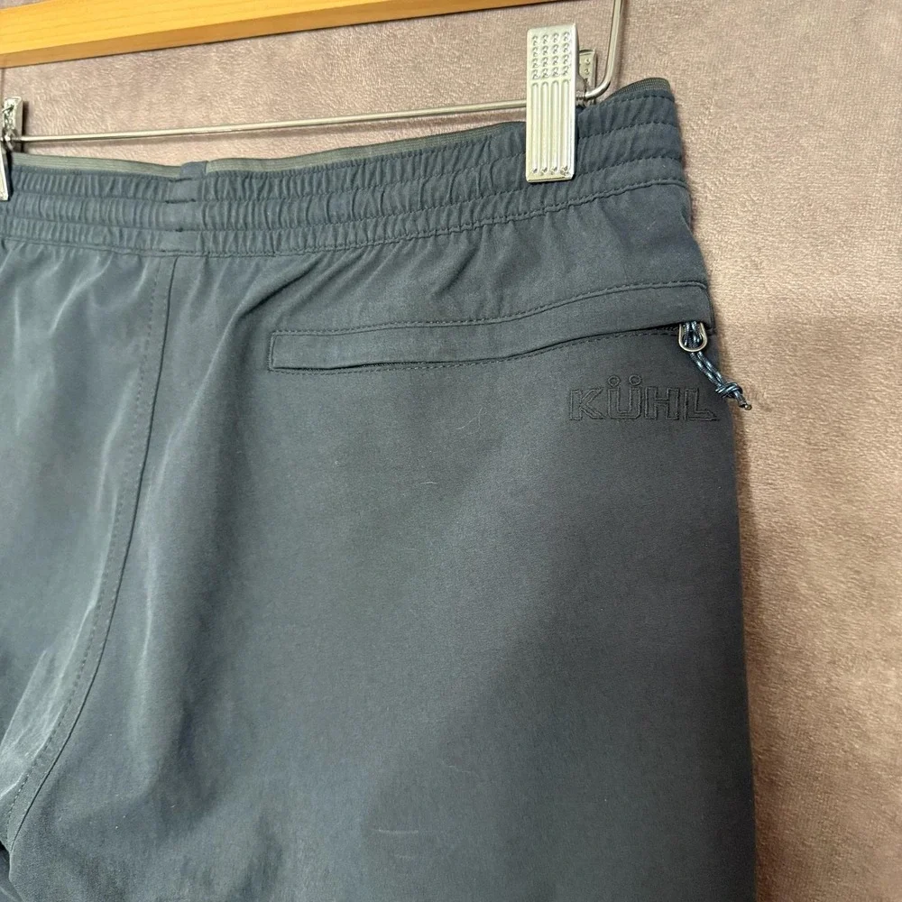 Kuhl Freeflex Jogger Pants Mens Small Gray Softshell Hiking Zip Pockets‎ Stretch